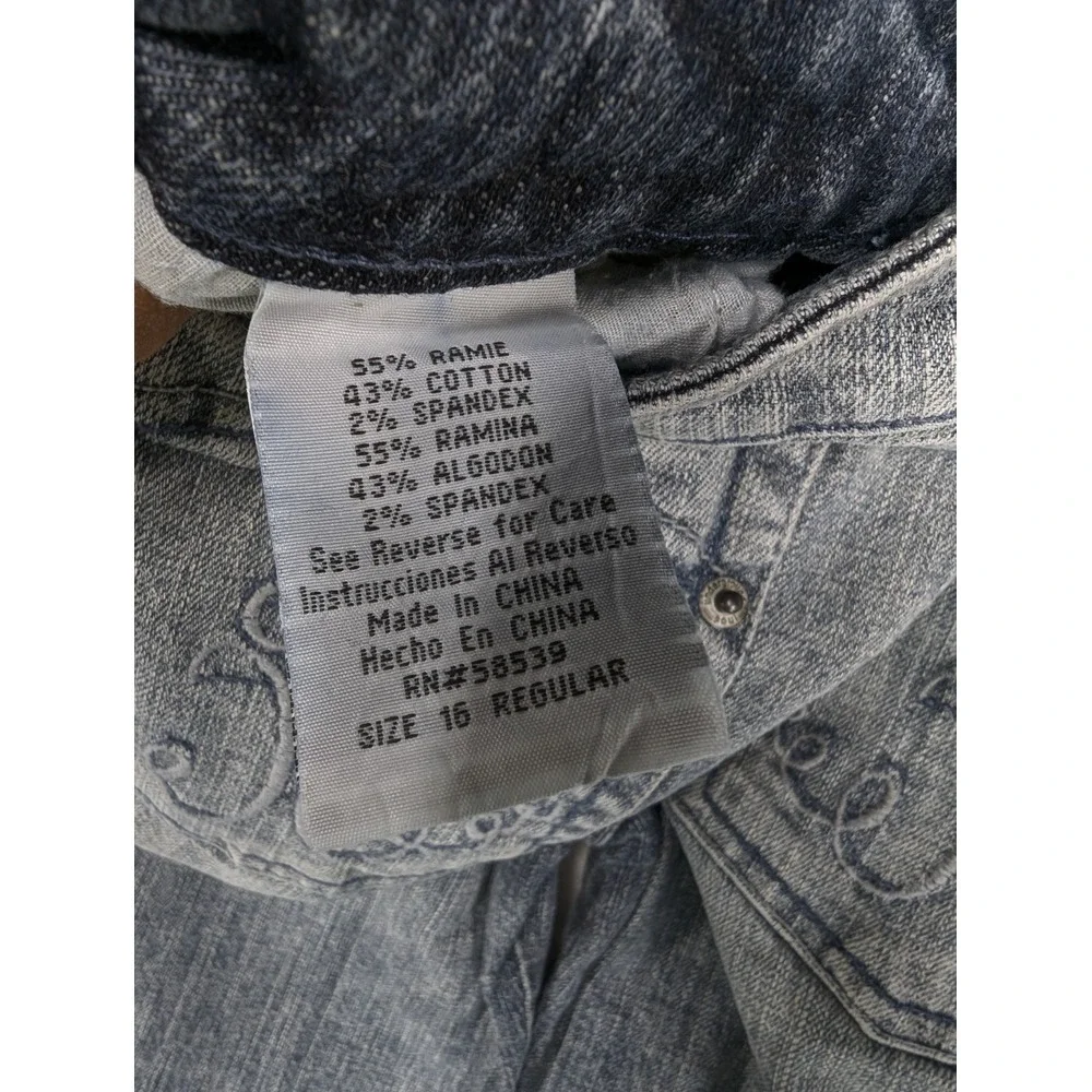 Underground Soul‎ Girls Jeans Medium Wash Denim Bootcut Size 16x28 Regular